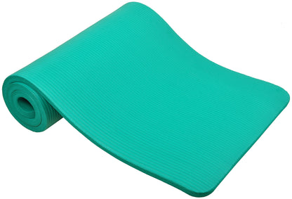 Fitness 1" Extra Thick Yoga Mat W/Knee Pad & Carry Strap, Pink
